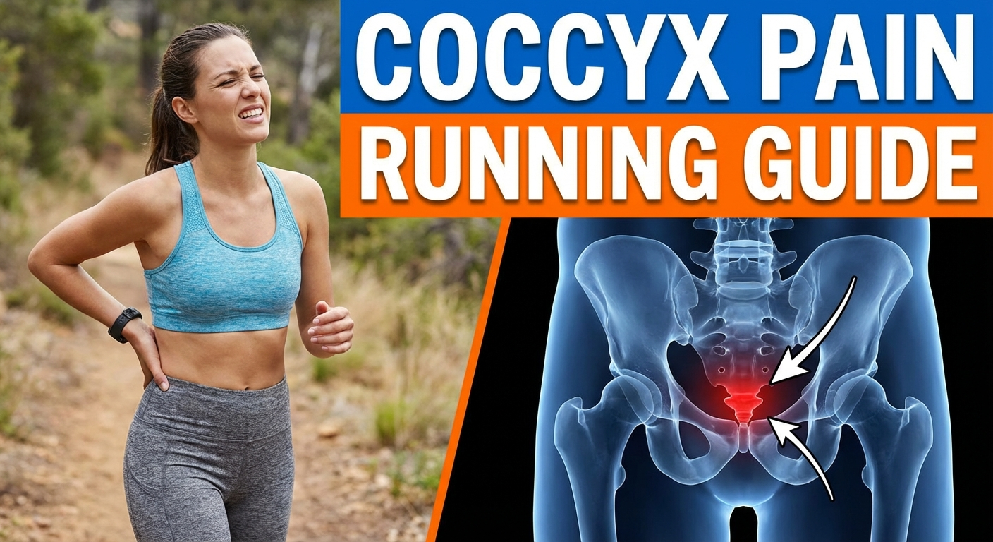 Coccyx pain running video guide — causes, prevention strategies, and recovery products
