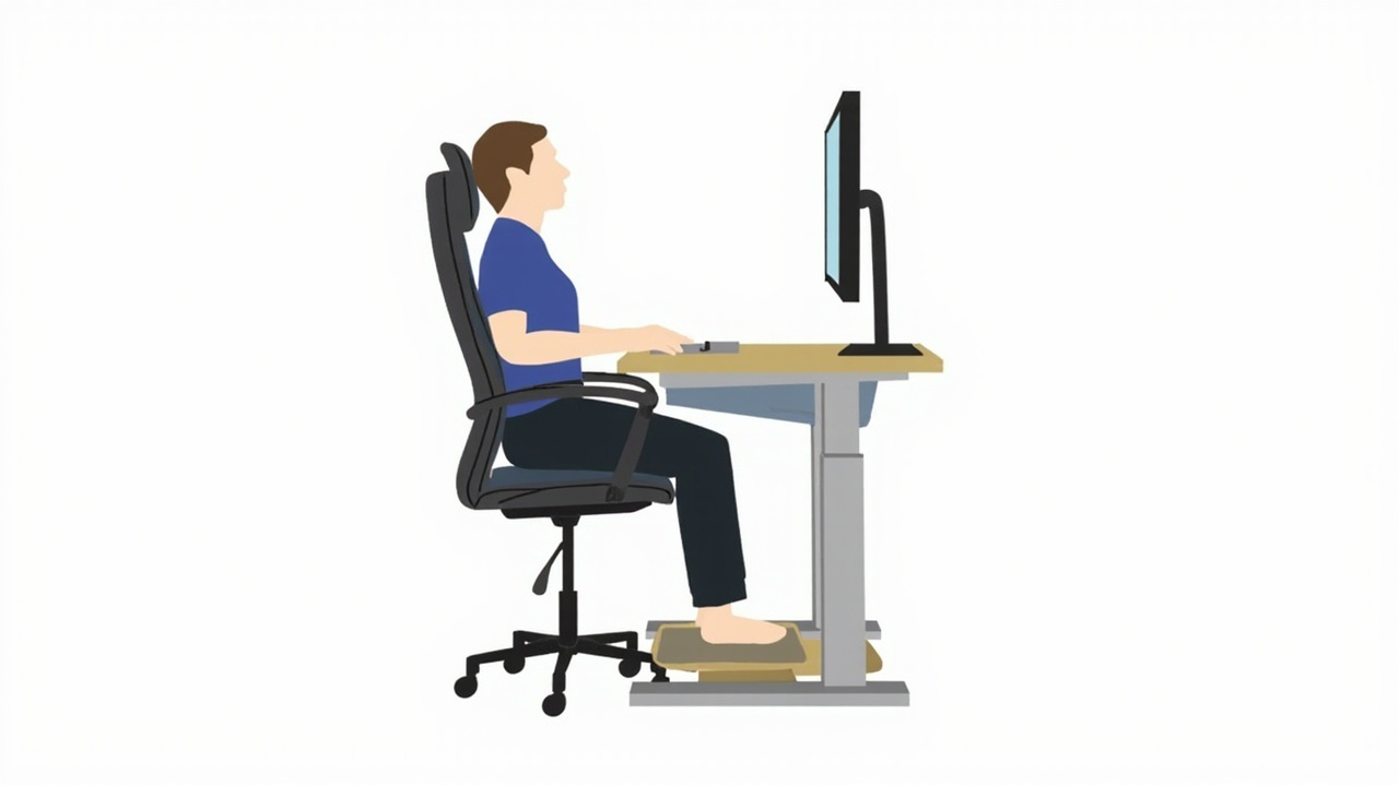 Coccyx-friendly office setup — complete ergonomic configuration for tailbone pain sufferers