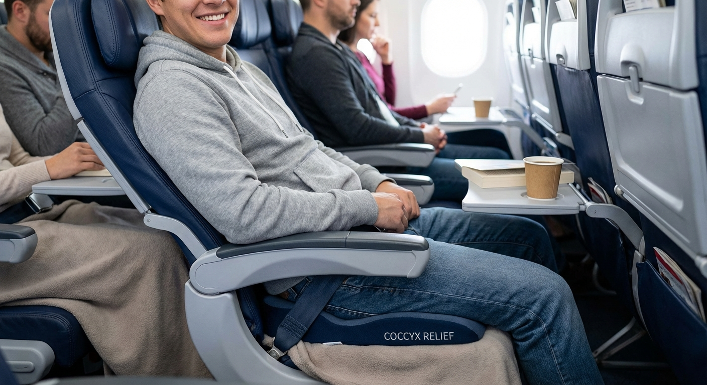 Best coccyx cushion for long flights 2026 — top picks for airplane travel